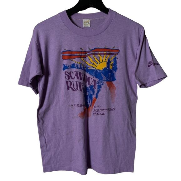 1983 VTG Scandia Run Marathon T Shirt USA Medium - Picture 1 of 3